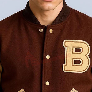 แจ็คเก็ตเลตเตอร์แมนคุณภาพสูง ระบายอากาศได้ดี ออกแบบเองได้ แจ็คเก็ตเลตเตอร์แมนรุ่นใหม่ แจ็คเก็ตเลตเตอร์แมนสำหรับฤดูหนาว - Product Image 4