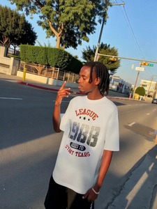 Unisex Mùa Hè Nửa Tay Áo T-Shirt 100% Cotton Crew Cổ Quá Khổ In Kỹ Thuật nhỏ giọt Đồng Bằng Nhuộm Lỏng Cặp Vợ Chồng Thoáng Khí - Product Image 6