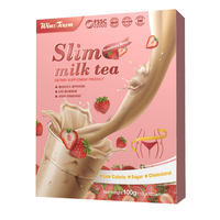 Winstown – Coffret Cadeau de Thé au Lait Amincissant et Nettoyant Intestinal Personnalisé, Sachets Aromatisés pour la Perte de Poids