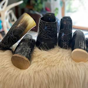 Chope à boire en corne de buffle 100% naturelle, fabriquée à la main, corne naturelle polie, chope à eau en corne de buffle par HAND MADE CRAFT - Product Image 2