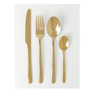 Ensemble de couverts en métal fini or élégant avec poignée mince élégant pour la table à manger vaisselle manger ensembles de couverts - Product Image 5