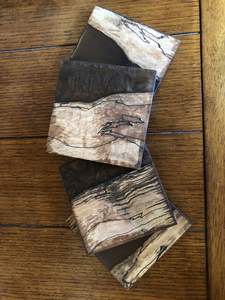 COMBINAISON Ensemble de sous-verres en résine époxy de qualité avec effet océan Dessous de verre décoratifs ronds carrés en résine époxy par Craftsy Home - Product Image 4