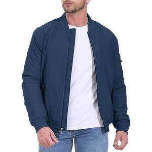 Venta caliente Oem Custom Bomber Chaquetas Hombres Ropa informal Hombres Bomber Jacket Hecho en Pakistán Tela genuina Bomber Chaquetas para hombres - Product Image 1