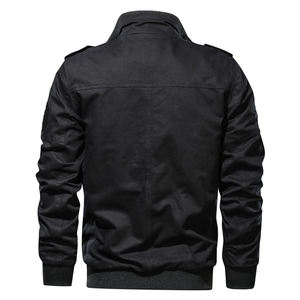 Blouson d'aviateur Hip Hop unisexe de haute qualité personnalisé vente en gros blouson d'aviateur tissé pour hommes personnalisable OEM - Product Image 5