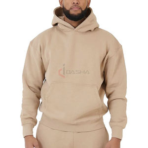 Sweats à capuche vintage lourds en détresse pour hommes impression personnalisée 100% coton Streetwear surdimensionné confortable - Product Image 1