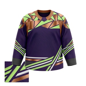 Jersey de Hockey sobre Hielo Sublimado Unisex OEM y ODM, Ropa Deportiva con Logotipo Personalizado para Adultos, Uniforme de Hockey sobre Hielo al por Mayor para Hombres y Mujeres - Product Image 1