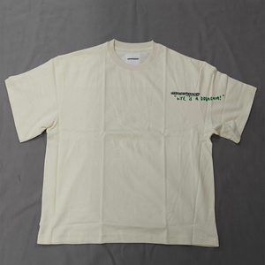 Camiseta de manga corta informal de gran tamaño para hombre, estampado de logotipo personalizado, diseño de cuello redondo de peso pesado de alta calidad - Product Image 2