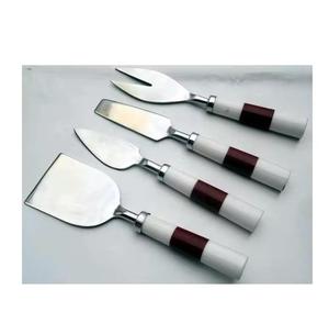 มีดหั่นชีสเนยมีดสแตนเลสมีด้ามจับเรซินดีไซน์ทันสมัยสำหรับใช้ในครัวตกแต่งบ้านเครื่องมือตัดชีส - Product Image 1