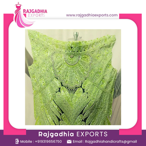 Chemisier perlé de luxe pour femmes Rajgadhia Exports' nouveauté motif 3D indien broderie africaine Style décontracté été non tissé - Product Image 2