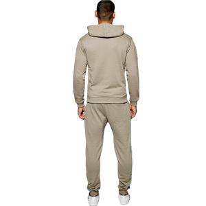 Conjunto Deportivo Personalizado de Moda para Hombre, Sudadera con Capucha y Cremallera, Estilo Holgado, Desgastado, Color Sólido, 100% Algodón, Felpa, Informal - Product Image 2