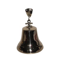 Sonnette d'appel vintage en laiton doré, style moderne, en métal moulé et bois, pour hôtel, réception, restaurant, maison