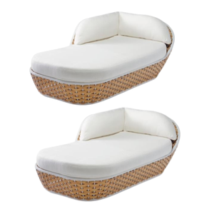 Tumbona de ratán de madera de primera calidad moderna para uso junto a la piscina y en la playa, tumbona hecha a mano, cama de salón fabricada en Indonesia - Product Image 5