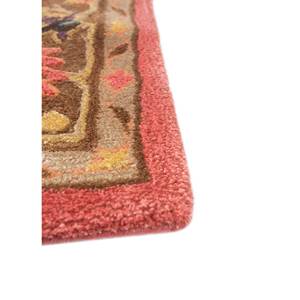 Alfombras Kasbah de Lana y Viscosa Hechas a Mano, con Patrones Florales y Abstractos en Rojo y Naranja para Uso Doméstico - Top-1509 (Cs-01) - Product Image 4