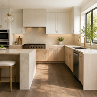 Lemari Dapur YIERHOME Tone Shaker untuk Pembangun, Kabinet Dapur Rakitan Datar dan Proyek Renovasi Rumah Tumpuk