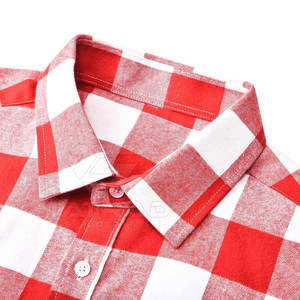 Chemises en flanelle personnalisées pour hommes, manches longues, 100% coton, écologiques, respirantes, 300g, automne-hiver, col rabattu - Product Image 3