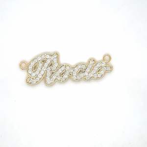 จี้เพชรแท้ทรงกลมธรรมชาติ สร้อยคอทองคำ 3 กรัม สี D สำหรับงานปาร์ตี้ - Product Image 1