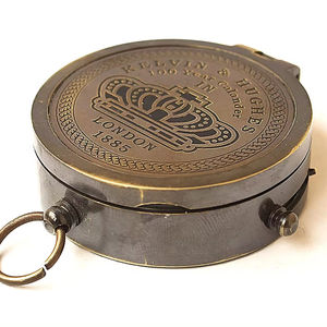 Calendrier en laiton antique porte-clés porte-clés porte-clés en laiton élégant pour cadeau porte-clés style Vintage calendrier en laiton de poche - Product Image 1