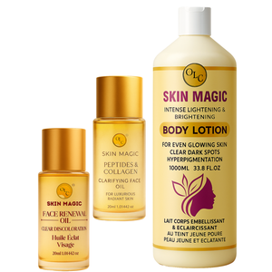 Ensemble Duo Éclaircissant Intense : Lotion Visage & Huile Corporelle pour les Taches Brunes et les Peaux Ternes - Product Image 4