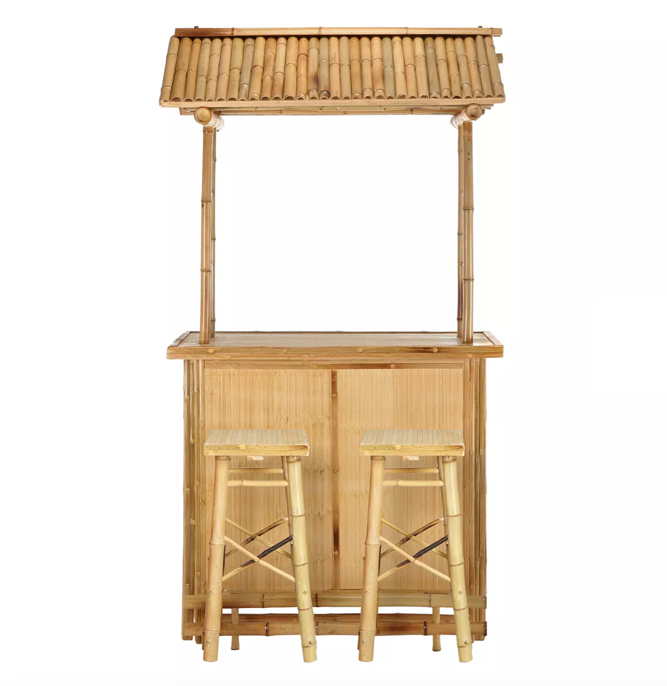 Bamboo Tiki Head Bar Stools Outdoor Tiki Carved Tiki Bar Stools