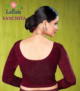 Blusa de mujer de moda de invierno SANJNA elegante tela tejida superior de lujo de LeBele al mejor precio al por mayor - Product Image 2