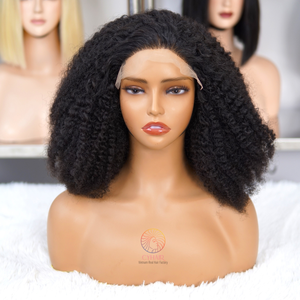 Nouveau Style cheveux bouclés 13X4 4X4 5X5 2X6 HD dentelle transparente perruques de cheveux humains 150% 180% 200% densité crépus bouclés perruque cheveux humains - Product Image 3