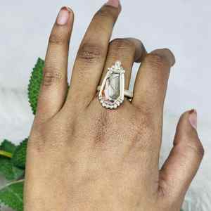 Oyster <b>Turquoise</b> <b>Ring</b>, Sterling Silver <b>Ring</b>, Handmade Oyster Jewelry, Copper <b>Turquoise</b> Jewelry, <b>Turquoise</b> Gift for Women - Product Image 2