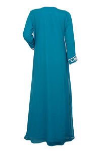 Indian Exporter Best Quality Arabian Ethnic <b>Kaftan</b> <b>Dresses</b> for Arab Women Islamic V-Neck <b>Dress</b> - Product Image 4
