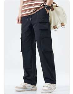 Kivotech Pantalons pour hommes Vente en gros Pantalons de survêtement décontractés en toile Pantalons élastiques à taille moyenne et à poches Pantalons de style cargo - Product Image 5