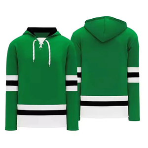 Custom Made Ice Hockey Hoodie Jersey Design Sublimated Oversized Youth Pullover Hockey Hoodies With <b>Lace</b> <b>Collar</b> for Men - Product Image 4