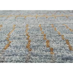 Alfombra de Lana Anudada a Mano AKWL-1648, Diseño Geométrico Azul Manifest, Alfombra Rectangular para Sala de Estar, Pasillo, Hogar, 9x12 - Product Image 3