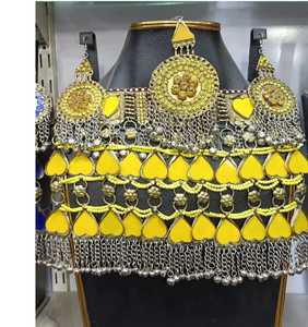 Parures de bijoux de mariée afghanes tendance pour femmes, designs personnalisés, acier inoxydable artisanal, accessoires de mode pour les fêtes, dernières tendances - Product Image 3