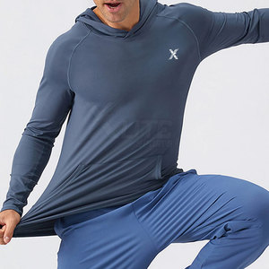 Sweat à capuche décontracté respirant, coupe-vent et à séchage rapide en polyester/coton pour la saison hivernale, idéal pour l'entraînement en salle de sport et les activités chaudes en extérieur - Product Image 3