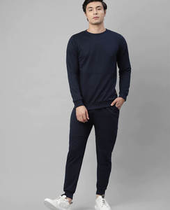 Chándal de invierno XL con cremallera completa para hombre, chándal de algodón transpirable con logotipo, chándal deportivo, ropa deportiva de gimnasio a rayas de poliéster para invierno - Product Image 2