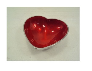 Red Enamel Aluminium Bowl - Product Image 1