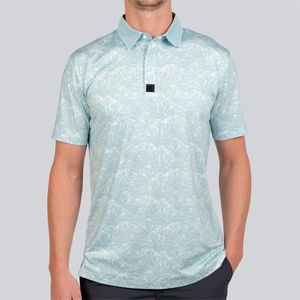 Polo de golf pour homme à manches courtes personnalisé de haute qualité avec sublimation, t-shirt de mode d'été pour les affaires avec MOQ faible - Product Image 4