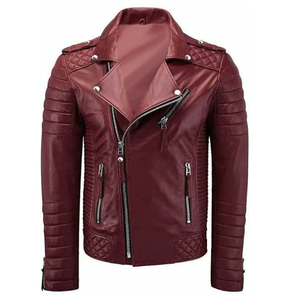 Nouvelle conception, vestes en cuir pour hommes de haute qualité, respirantes, élégantes, style streetwear, doublées de polaire - Product Image 5