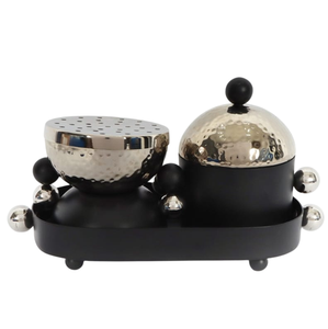 Nouveau porte-plateau en bois Bakhoor brûleur d'encens arabe plus récent Ramadan article chaud brûleur en bois Bakhoor avec plateau - Product Image 3