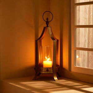 Portavelas de Metal Dorado con Diseño de Corona, Estilo Huracán, para Decoración de Ramadán, Centro de Mesa, Último Modelo 2026 - Product Image 2