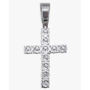 จี้กางเขนประดับเพชรโมอิสซาไนต์ทอง 14K พร้อมจี้เสริม - Product Image 5