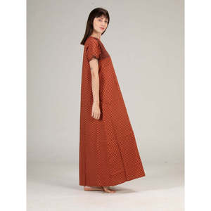 Camisón Largo Evolve para Mujer, 100% Algodón Estampado, Súper Cómodo, Cierre con Botones, Cintura Elástica, Tejido Suave, Talla 3XL - Product Image 4