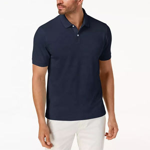 Camisetas de polo para hombre de talla grande de algodón y poliéster de corte regular para hombre, camiseta Polo de piqué elástica con propiedades de humedad de secado rápido - Product Image 1