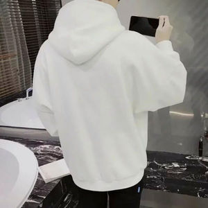 2025 tenue décontracté mode automne et hiver pull à capuche à manches longues couleur unie 100% coton Top vente hiver sweats à capuche pour hommes - Product Image 5