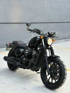 รถมอเตอร์ไซค์วินเทจสไตล์เกาหลี Qingqi1 รุ่นใหม่ ขายดีที่สุด ใช้เครื่องยนต์เบนซินสองสูบ ความเร็วสูงสุด 120 กม./ชม. ความจุ 300 ซีซี - Product Image 3