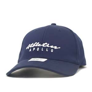 Men's Fashionable Curved Brim 5-Panel Velour <b>Baseball</b> <b>Cap</b> in <b>Navy</b> Twill - Product Image 1