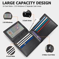 Dompet kulit kustom dompet tempat kartu pria dompet kartu kredit untuk bisnis