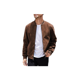 Chaqueta de cuero transpirable a prueba de viento ajustada personalizada para hombre, chaqueta de motocicleta para exteriores de Otoño/Invierno para hombre - Product Image 3