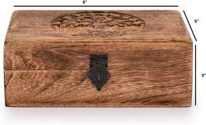 กล่องไม้มะม่วงทำด้วยมือกล่องเครื่องประดับไม้ที่จัดระเบียบแหวนดีไซน์ใหม่ที่ไม่เหมือนใครกล่องของขวัญตกแต่งสำหรับขายจากอินเดีย - Product Image 4