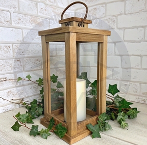 Linterna decorativa de madera para hoteles, restaurantes y hogares - Product Image 1