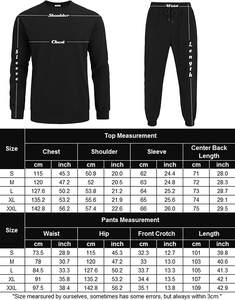 Chándal de 2 piezas para hombre, conjunto de Jersey de manga larga, traje deportivo informal para correr y Fitness - Product Image 6