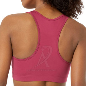 บราออกกำลังกายของผู้หญิงบราไร้ตะเข็บผ้าโพลีเอสเตอร์สแปนเด็กซ์ - Product Image 3